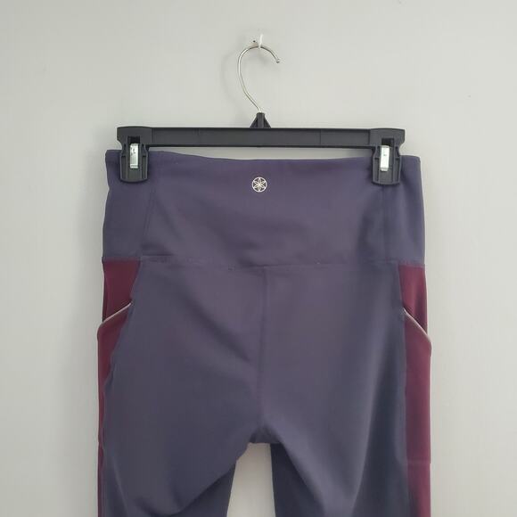 GAIAM Women's Gray Maroon Yoga Leggings Size S - Picture 4 of 5